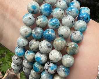K2 Crystal Beaded Bracelet 8mm AAA+ Cooling Calming