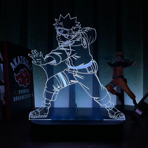 Anime Naruto 3d Lampe Itachi Uchiha Nachtlicht für Kinderzimmer Dekor Led Licht