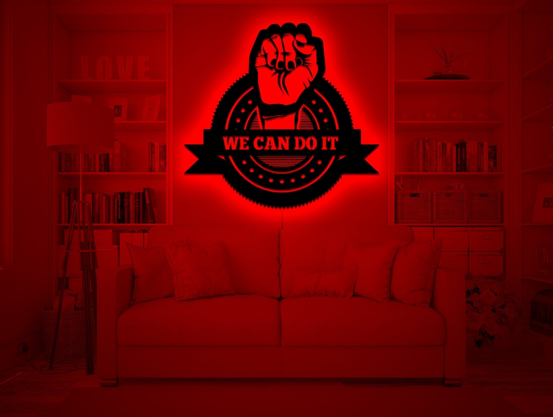 We Can Do It Wall Sign Custom Wall Sign Bedroom Wall Decor Etsy