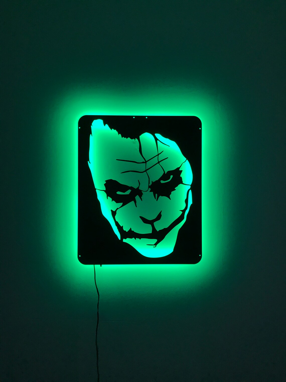 Joker Wall Decoration with RGB Colour and Remote Control Etsy