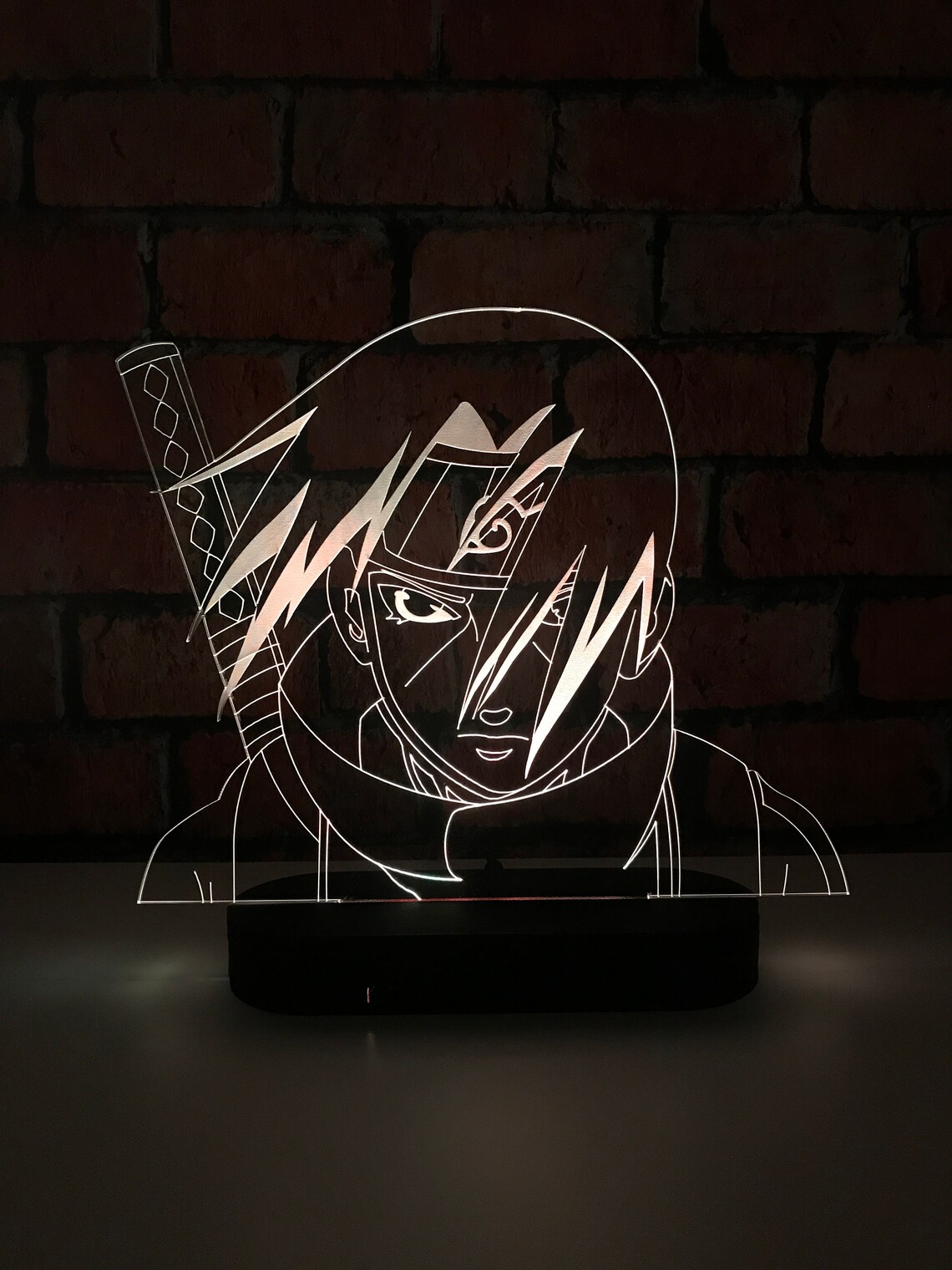 Naruto Itachi Uchiha 3D Night Light Naruto LED Lamp Anime Etsy