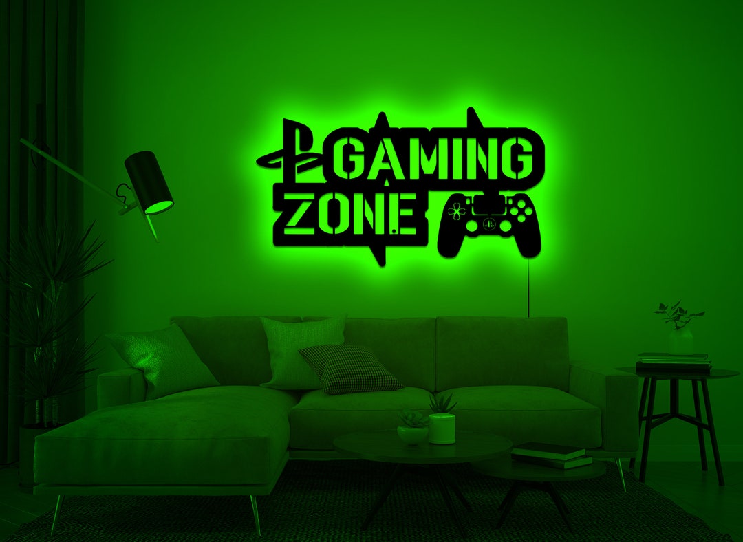 Game Room Sign With Light, Gaming Led Sign, Led Light Wall Decor