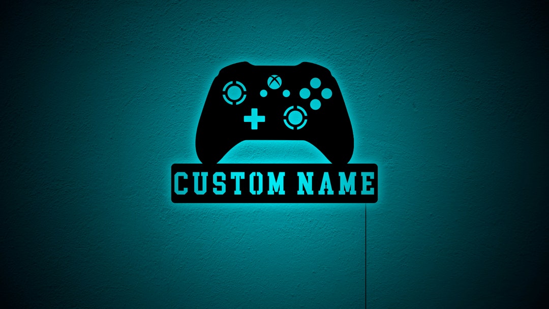 Gamer Name Sign Personalized Gamer Name Led Sign, Custom Gaming Room Wall Decor, Custom ...