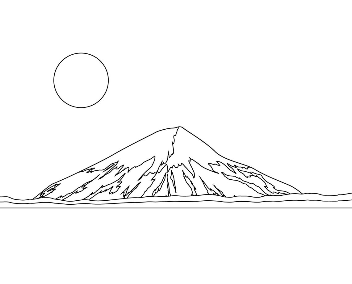 Instant Download Japan Theme Coloring Pages-PDF format | Etsy