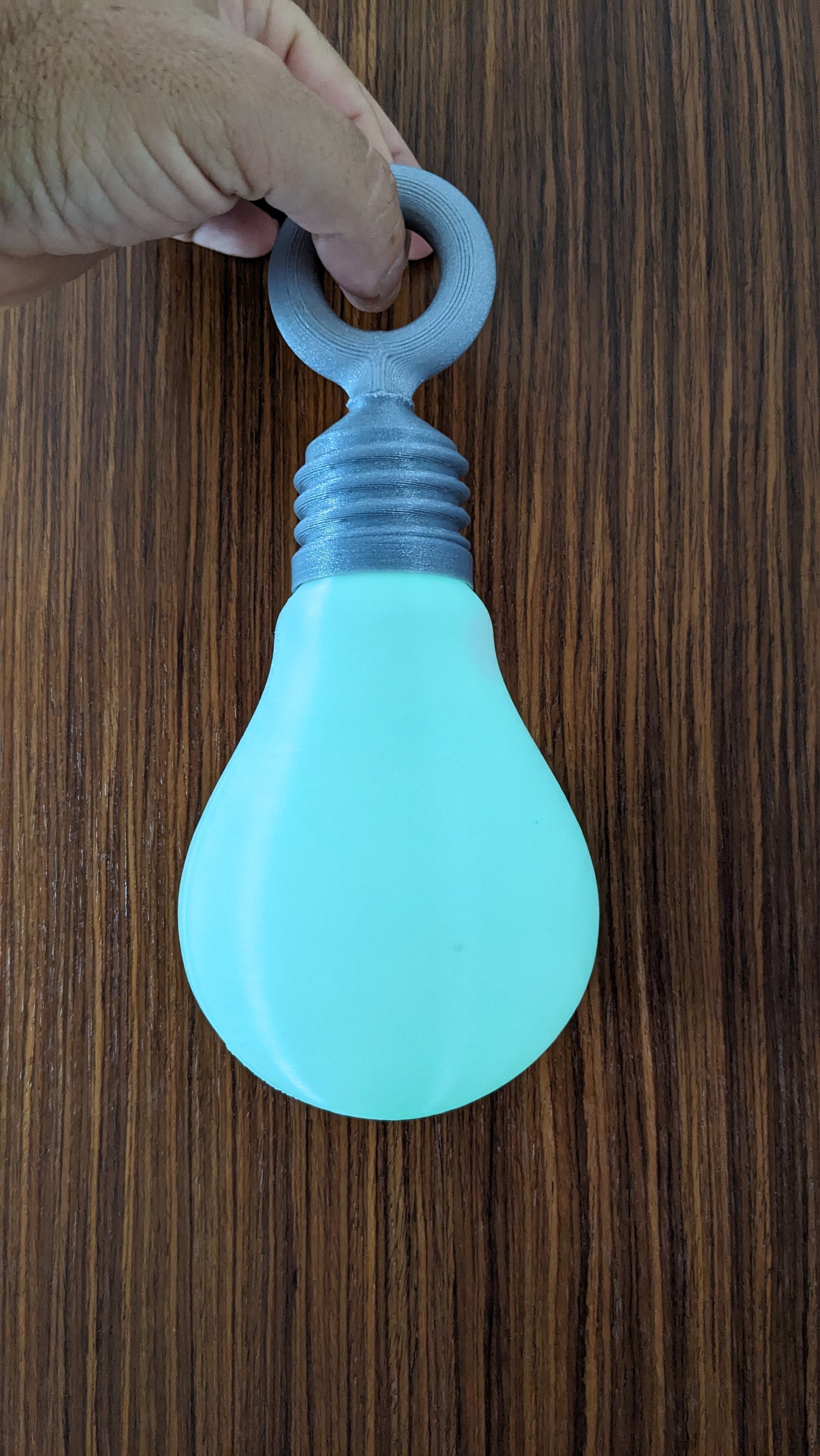 3d Printed Light Bulb Glow in the Dark Etsy