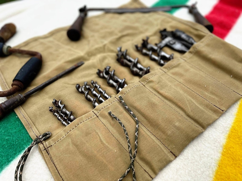 Bushcraft Tool Roll Waxed Canvas Tool Roll Camping Tool Kit Etsy