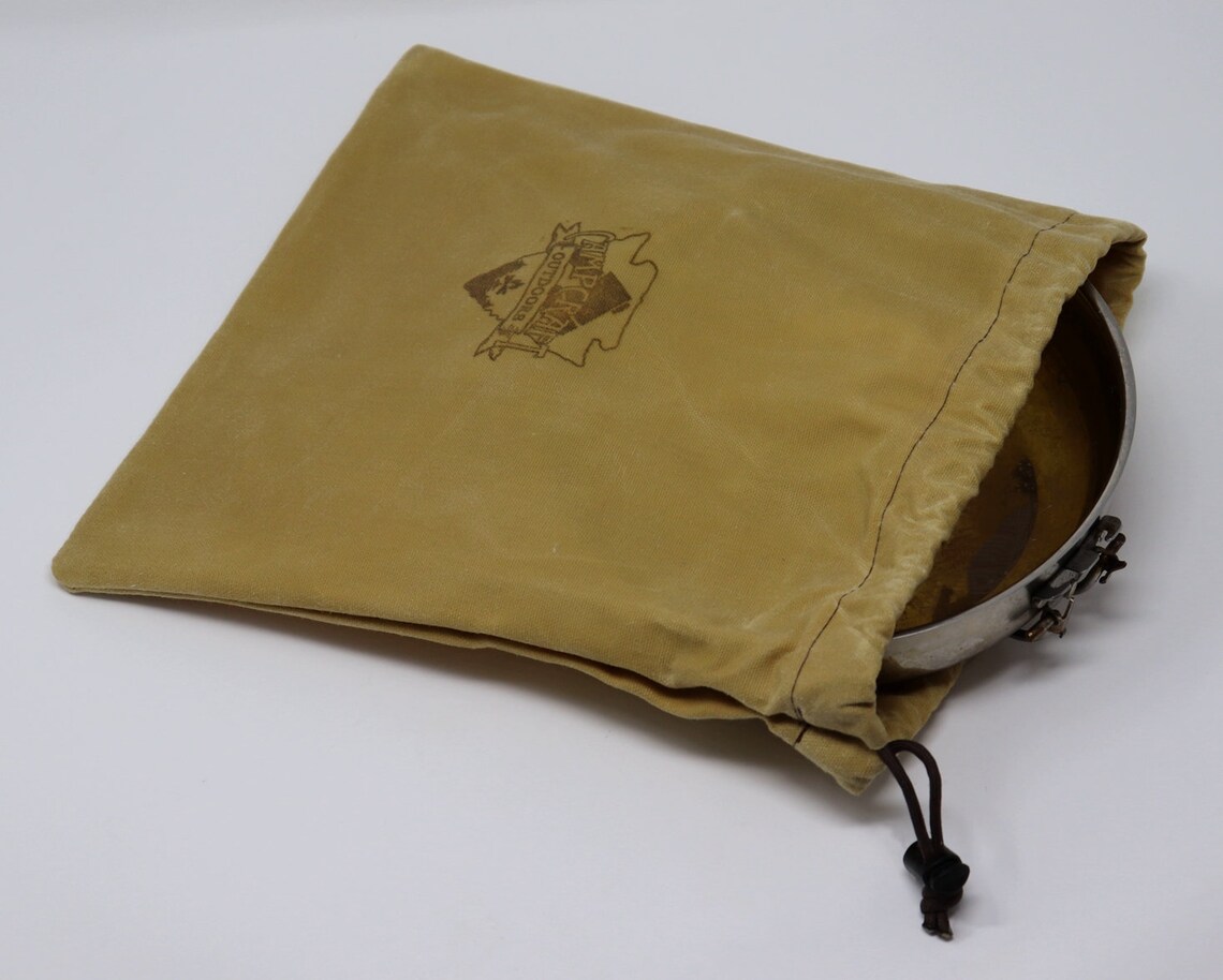 Camp Skillet Bag Waxed canvas bag camp cookware cast iron Etsy