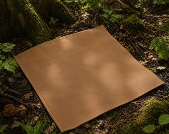 Ground Cloth | Waxed Canvas 30" x 30" for Bushcraft, Metal Detecting, Foraging