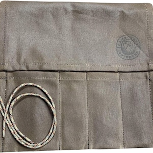 Camp Utensil Roll, Camp Kitchen Roll, Camp Cooking, Waxed Canvas Tool Roll, Bushcraft Kit, Survival Tool Kit, Vintage Camping Gear