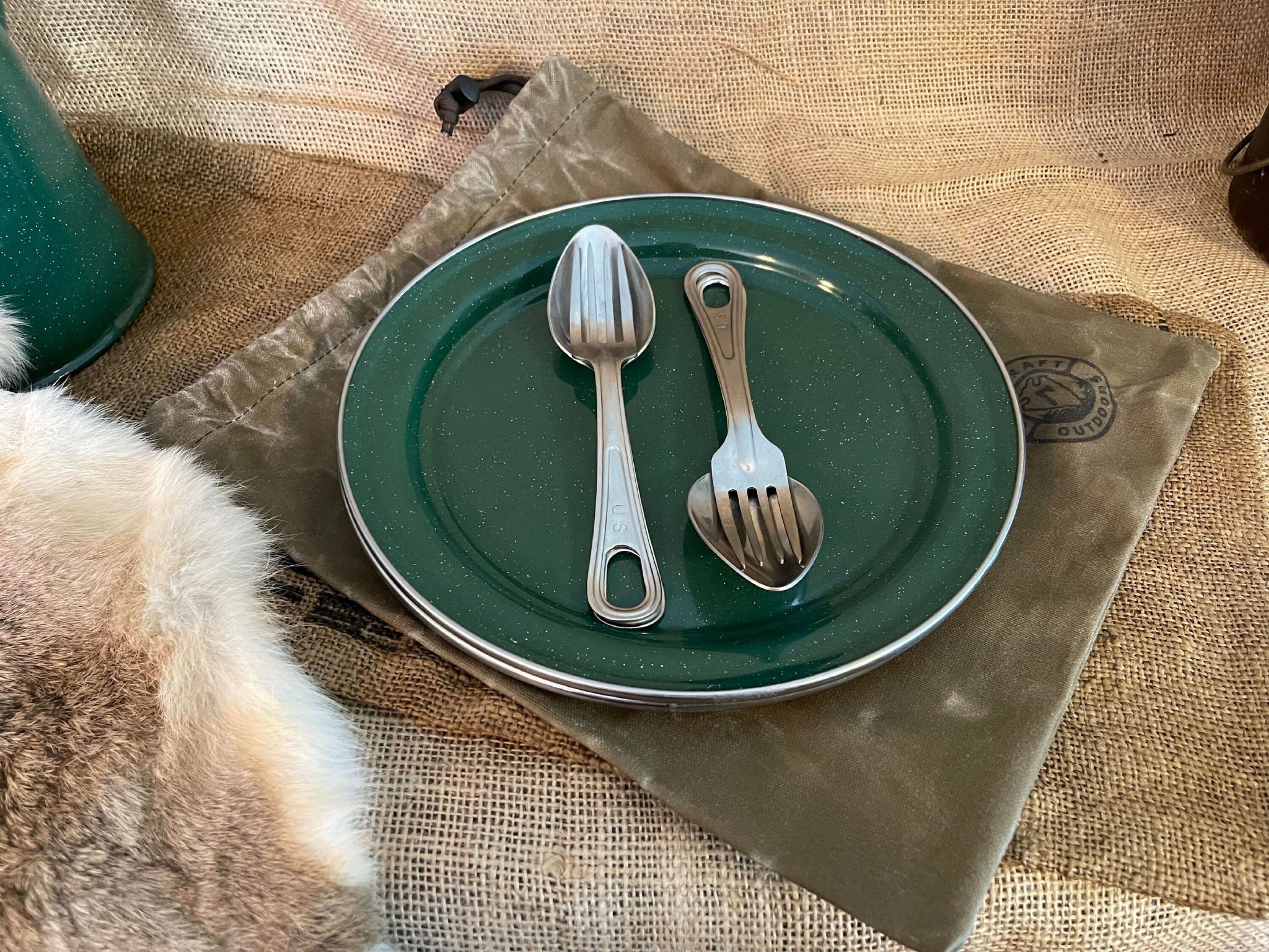 Camp Skillet Bag Waxed Canvas Bag Camp Cookware Cast Iron Etsy