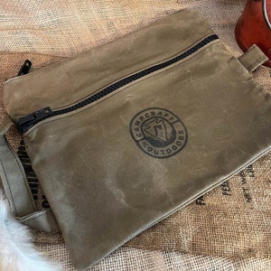 Bible and Book Cover, Waxed Canvas Book Bag, Bible Cover, Book Cover, Vintage Camping Gear