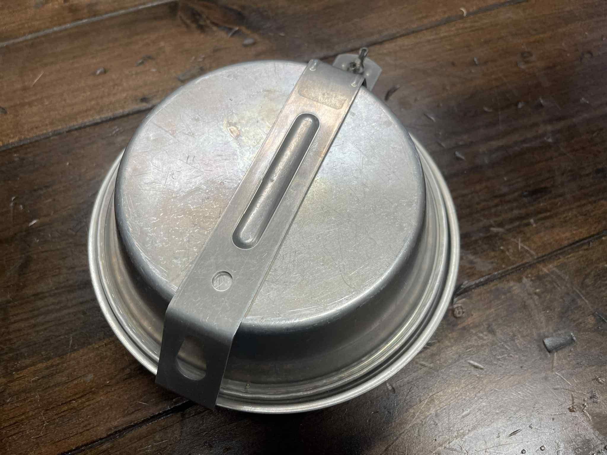 バーベキュー・調理用品 VINTAGE PALCO ALUMINUM MESS KIT Vintage PALCO Pure Aluminum 5 Piece Nested Camping Cook Mess