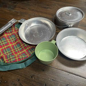 Girl Scout Mess Kit, BSA, Scouting, Vintage, Retro, Camping Gear, Bushcraft, Survival
