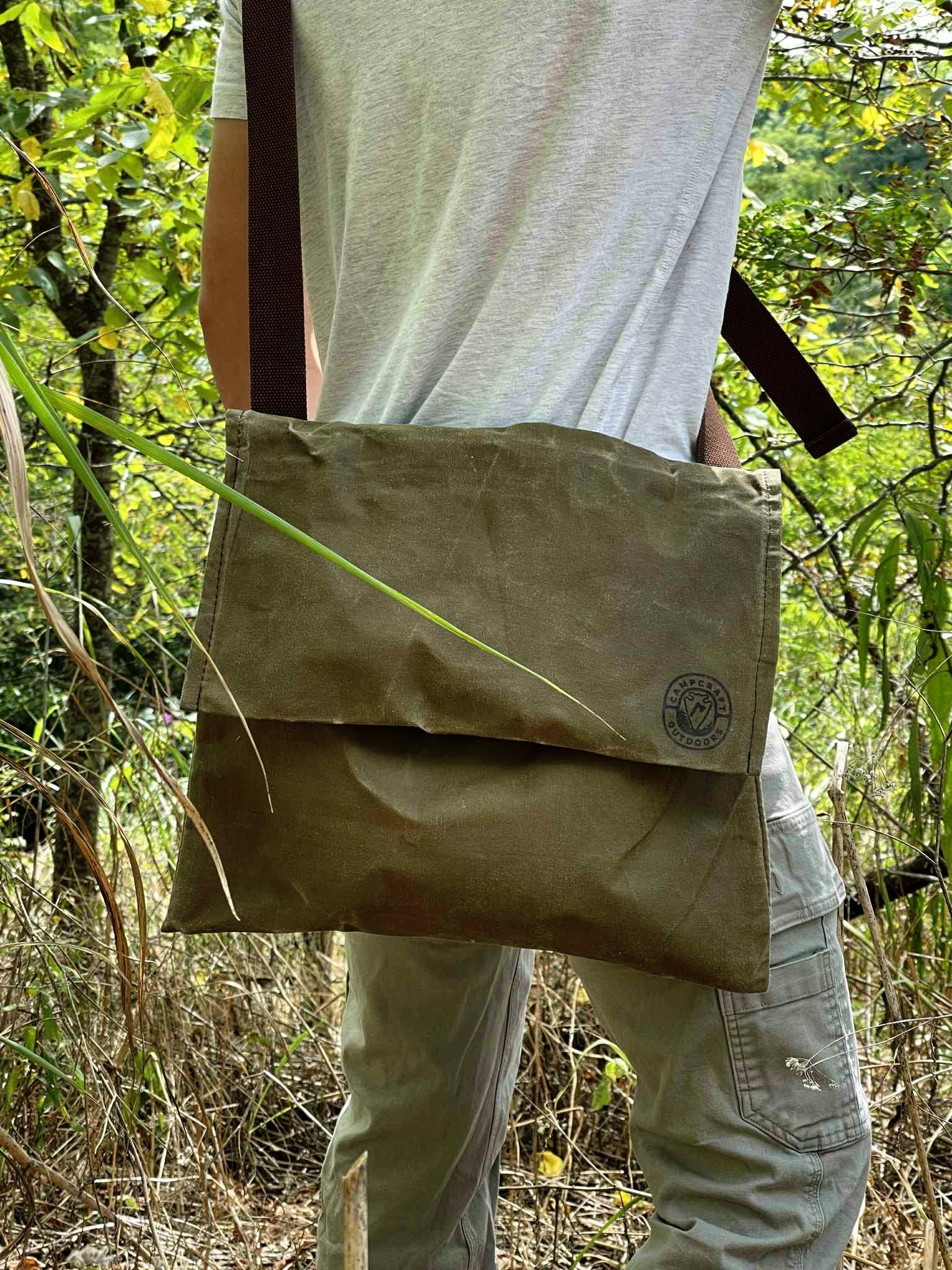 未使用美品　HAVERSACK XL Waxed Canvas Haversack: Bushcraft Survival Shoulder Bag - Etsy