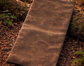 Waxed Canvas Griddle Bag- Bushcraft Pack Grill and Squirrel Cooker Storage