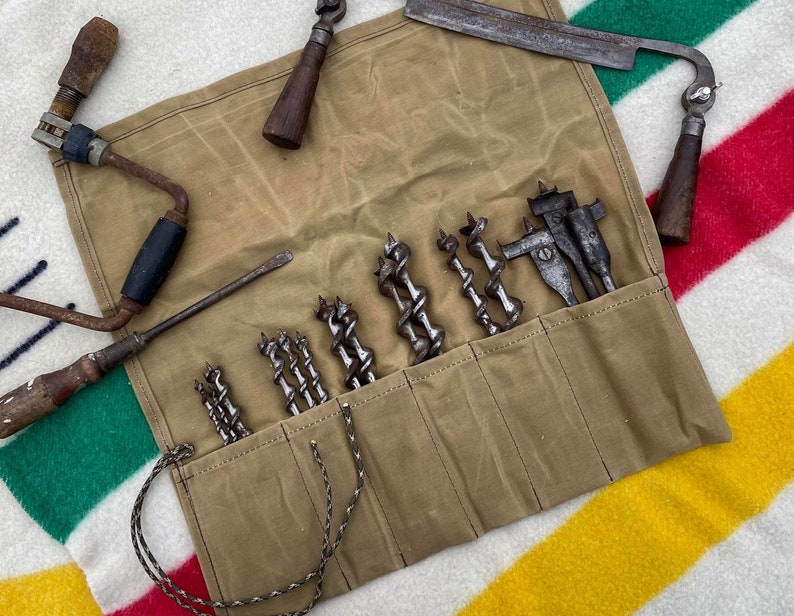 Bushcraft Tool Roll Waxed Canvas Tool Roll Camping Tool Kit Etsy