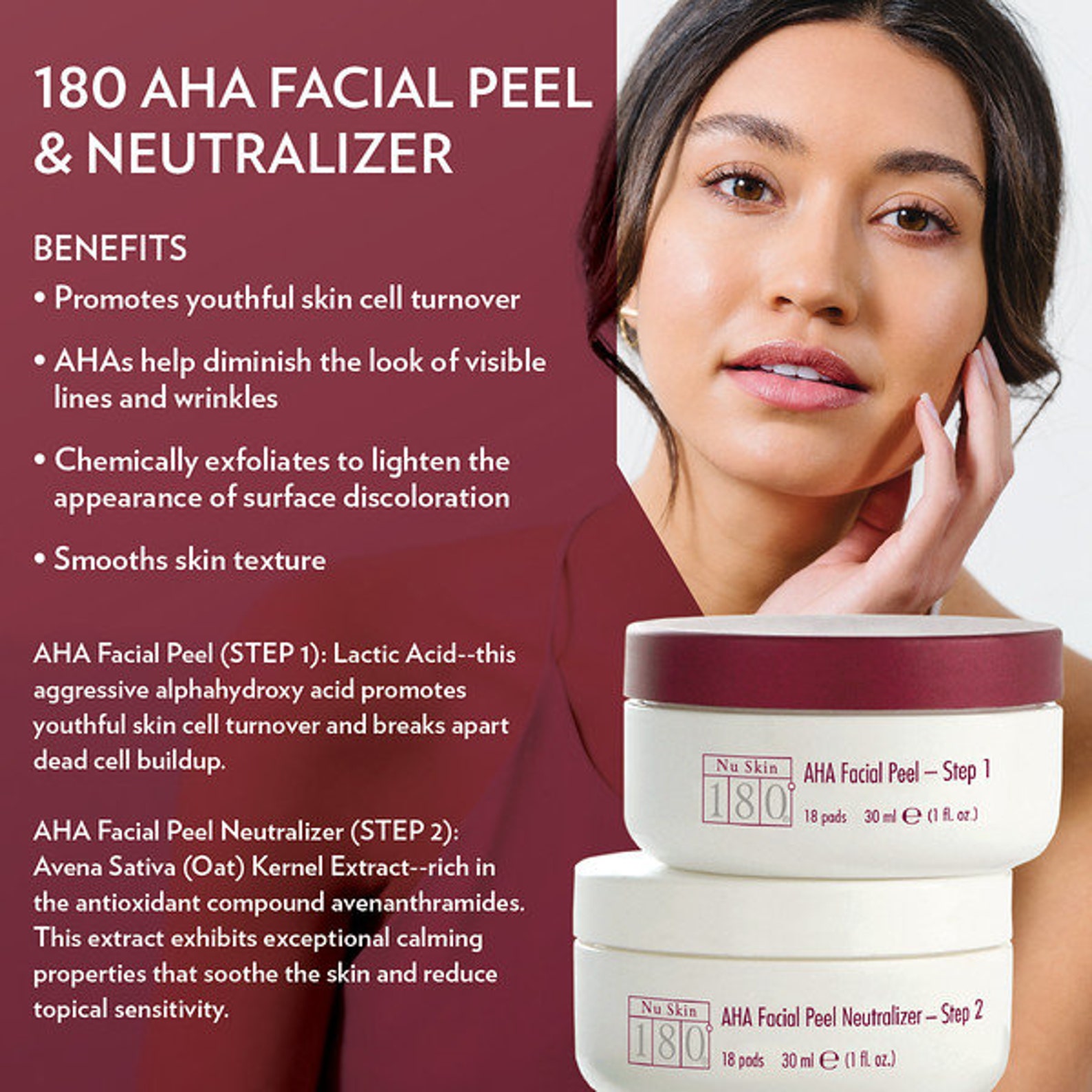 Nu Skin 180 AHA Facial Peel and Neutralizer Chez Home Etsy