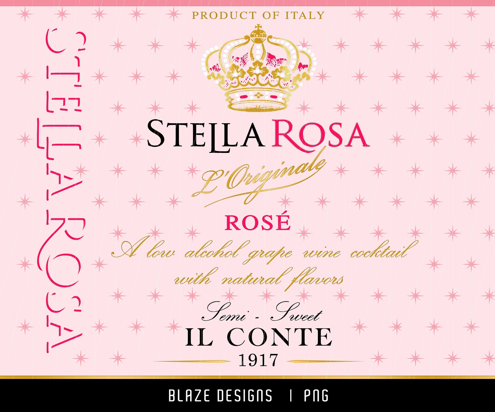 Stella Rosa Pink Straight & Tapered Sublimation Digital Etsy