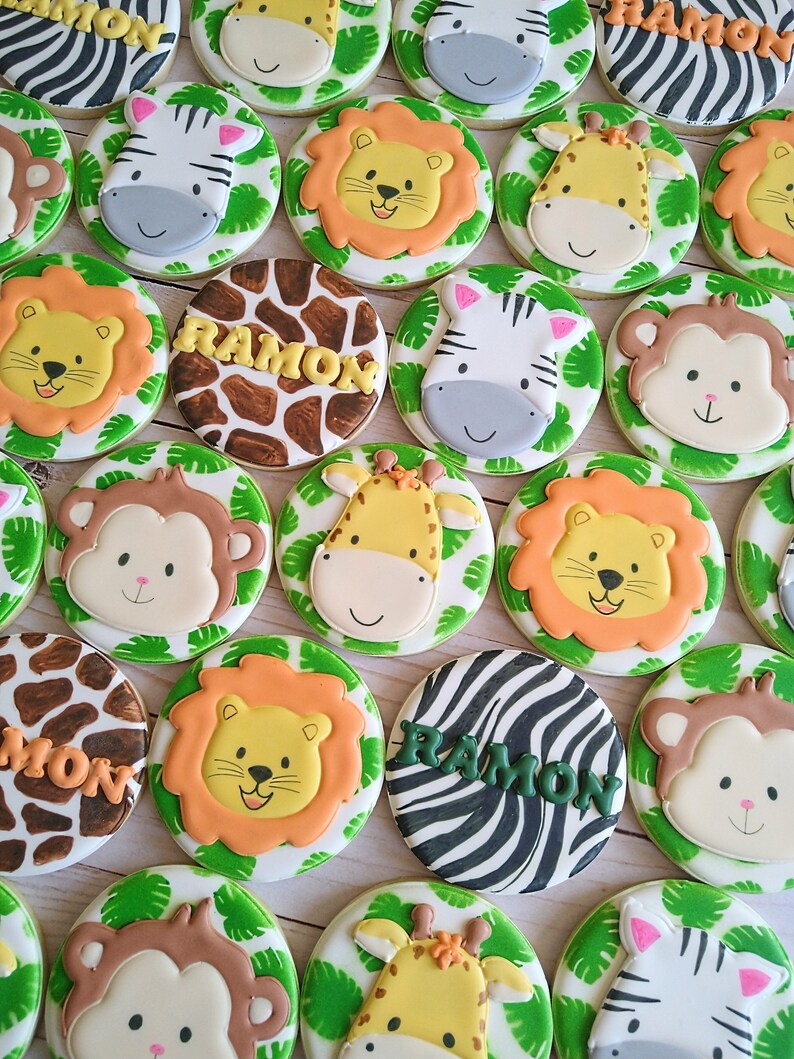Zoo Animal Cookies/ Jungle Cookies Etsy