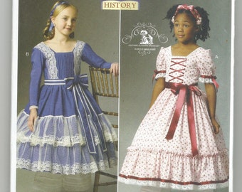 5900 Butterick Sewing Pattern UNCUT Girls Dress Belt Headband Size 2 3 4 5