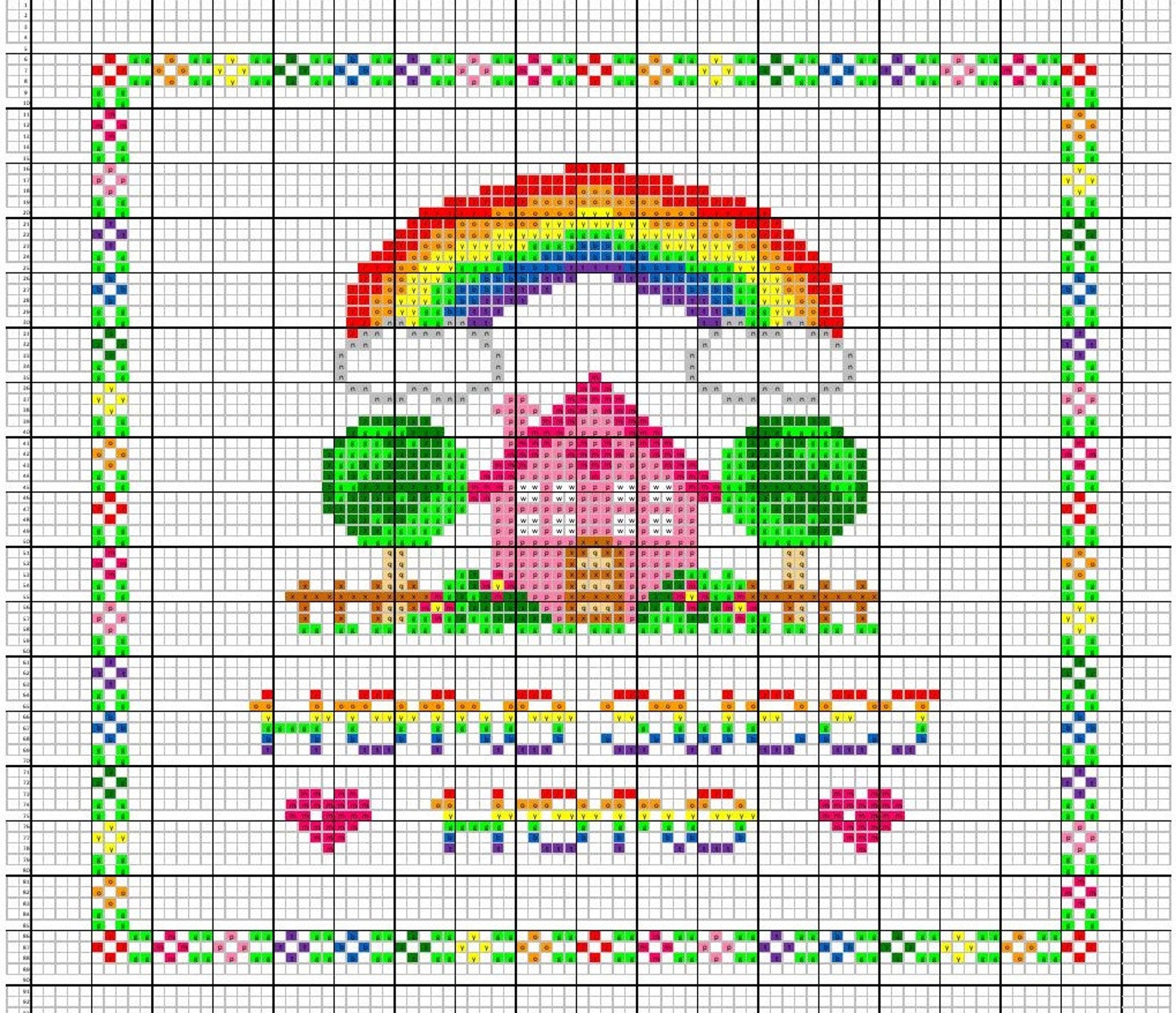 Create Your Own Custom Cross Stitch Pattern Maker Incl 18 Fonts letters