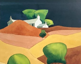 Kelvin Burgoyne, Top of the Hill, wydruk w limitowanej edycji, ok. 13” x 16,25”