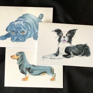 Bundle mixed of doggy greetings, canine greetings, Quick note, keep in touch, cartoon greeting, original greetings, fun greeting, happy card