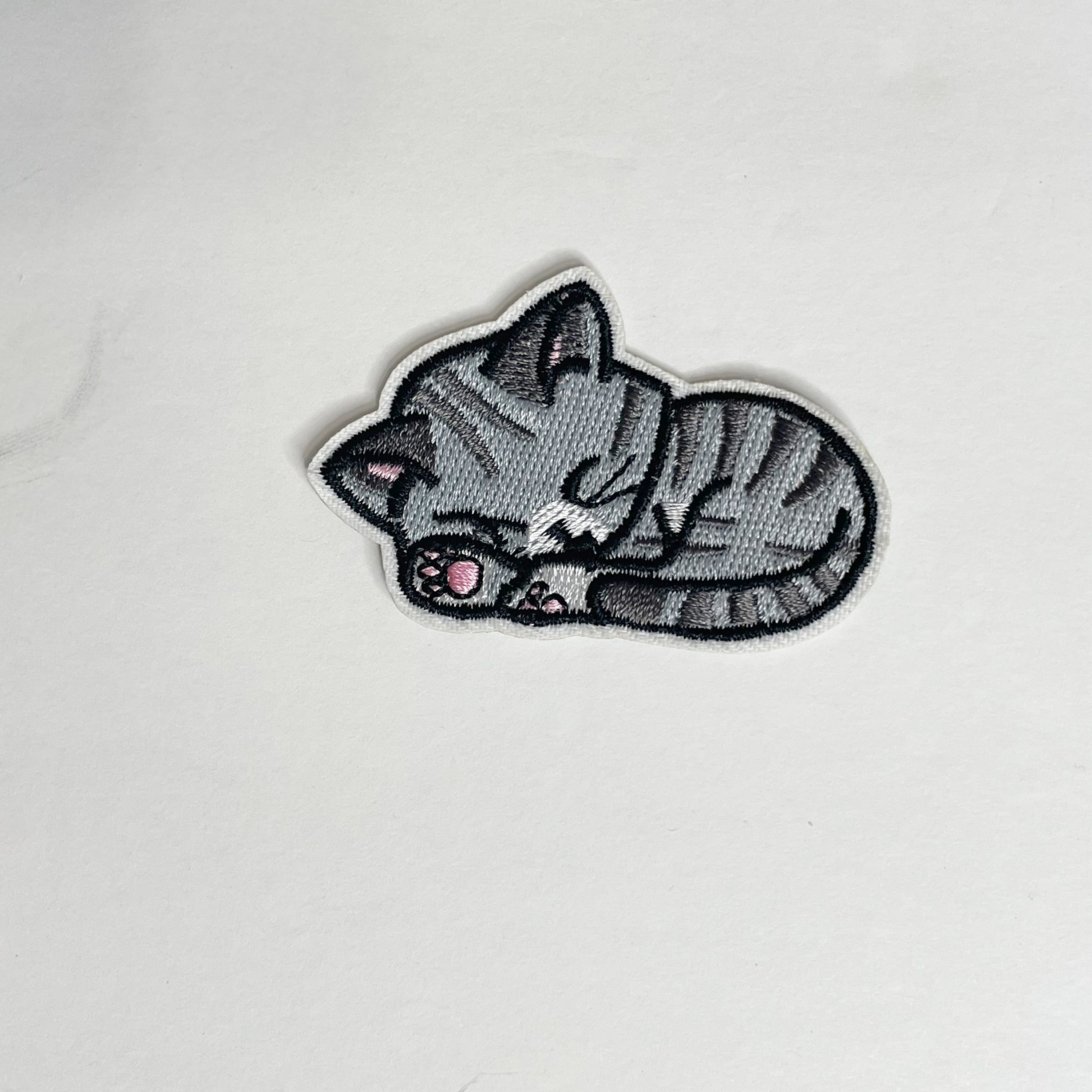 Iron on Cat Patches, Cat Patches, Cat Embroidery Patch, Sew on Patch