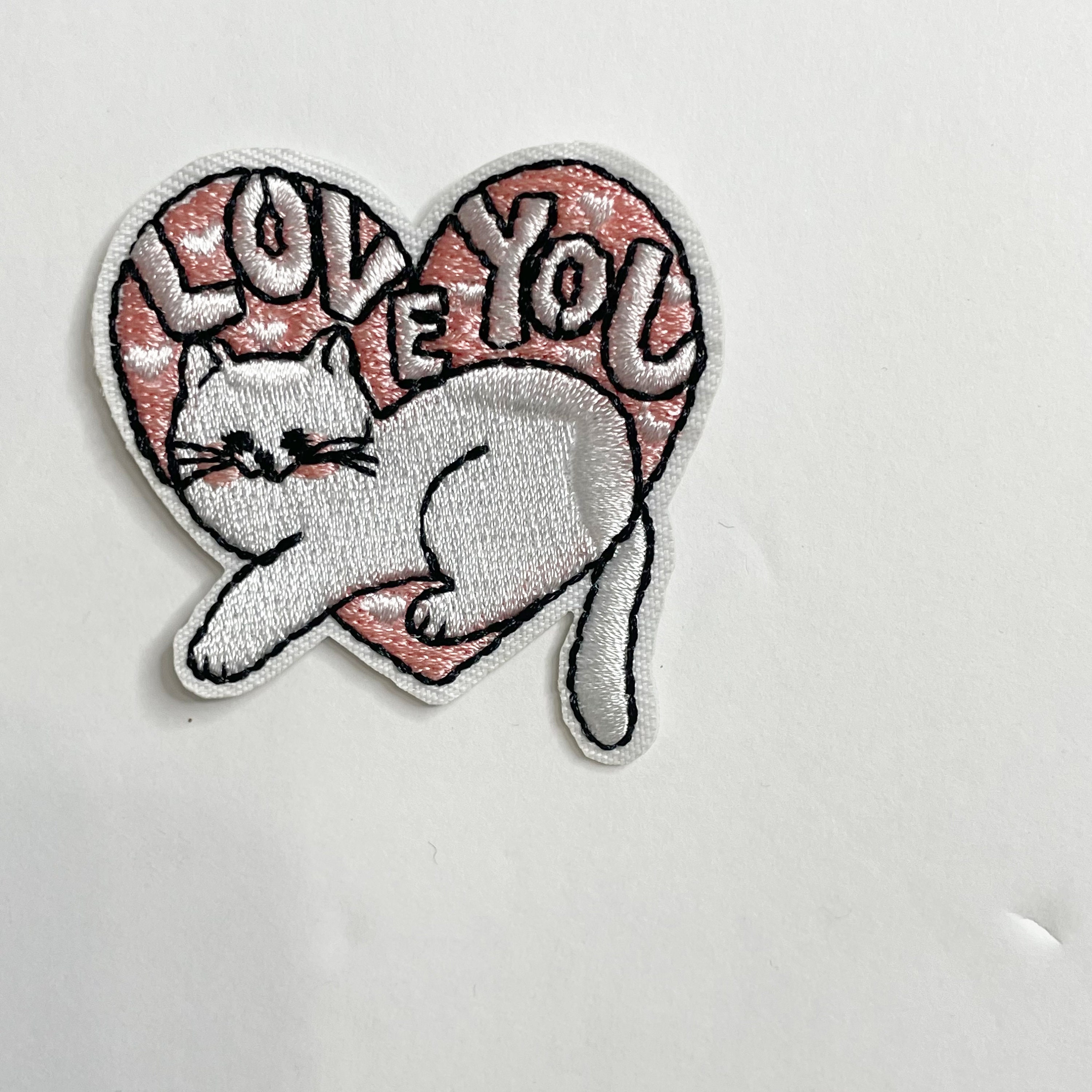 Iron on Cat Patches, Cat Patches, Cat Embroidery Patch, Sew on Patch