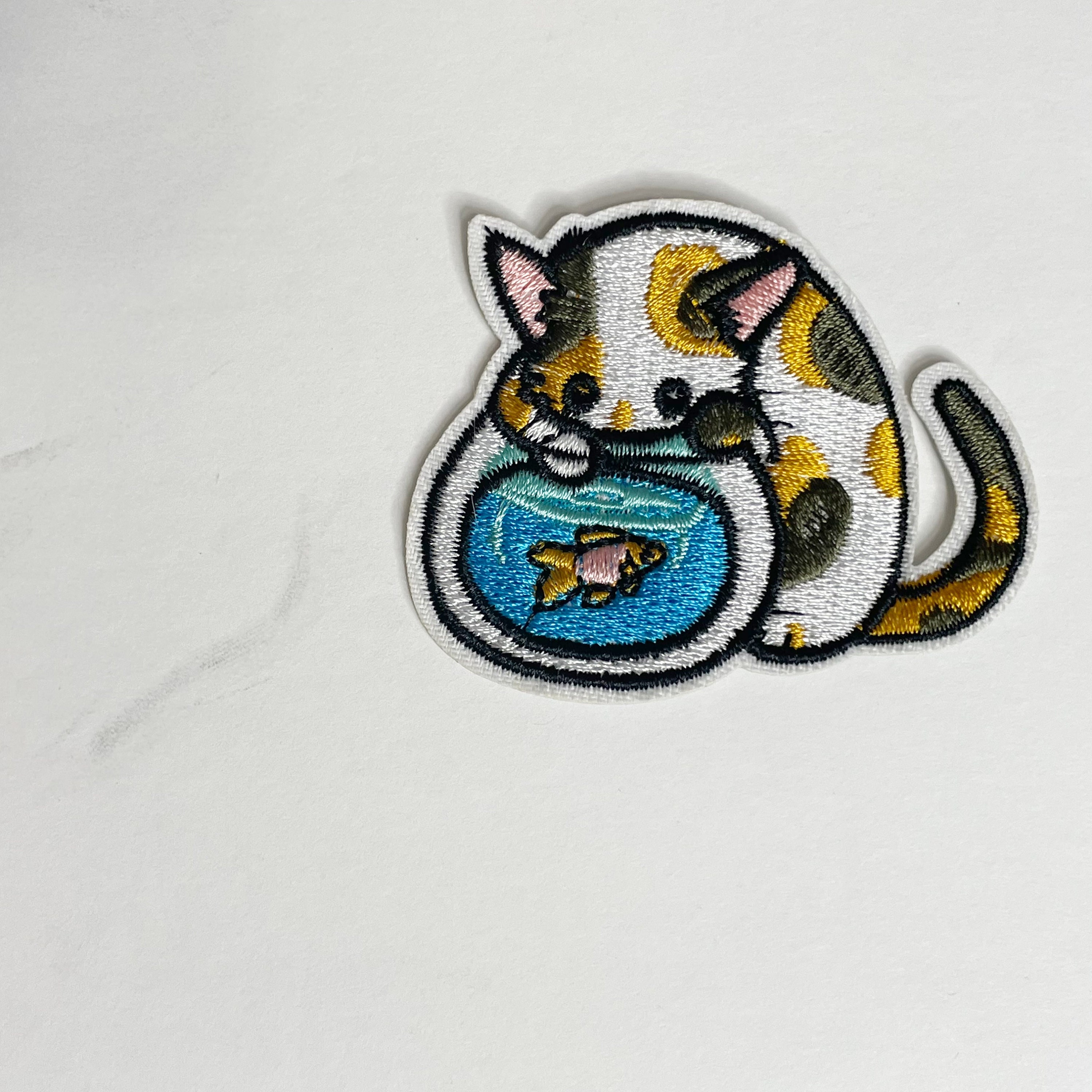 Iron on Cat Patches, Cat Patches, Cat Embroidery Patch, Sew on Patch