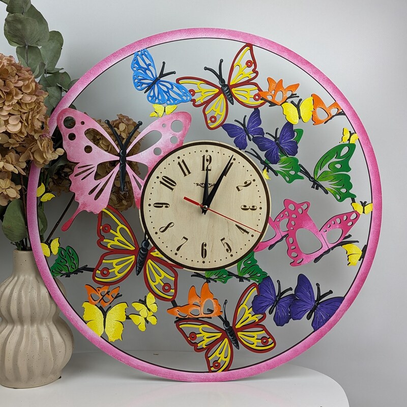 Hand Painted Clock - Etsy