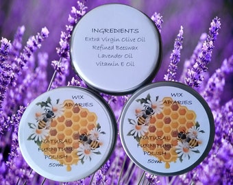 Natural Beeswax and Lavender Wood and Furniture Polish