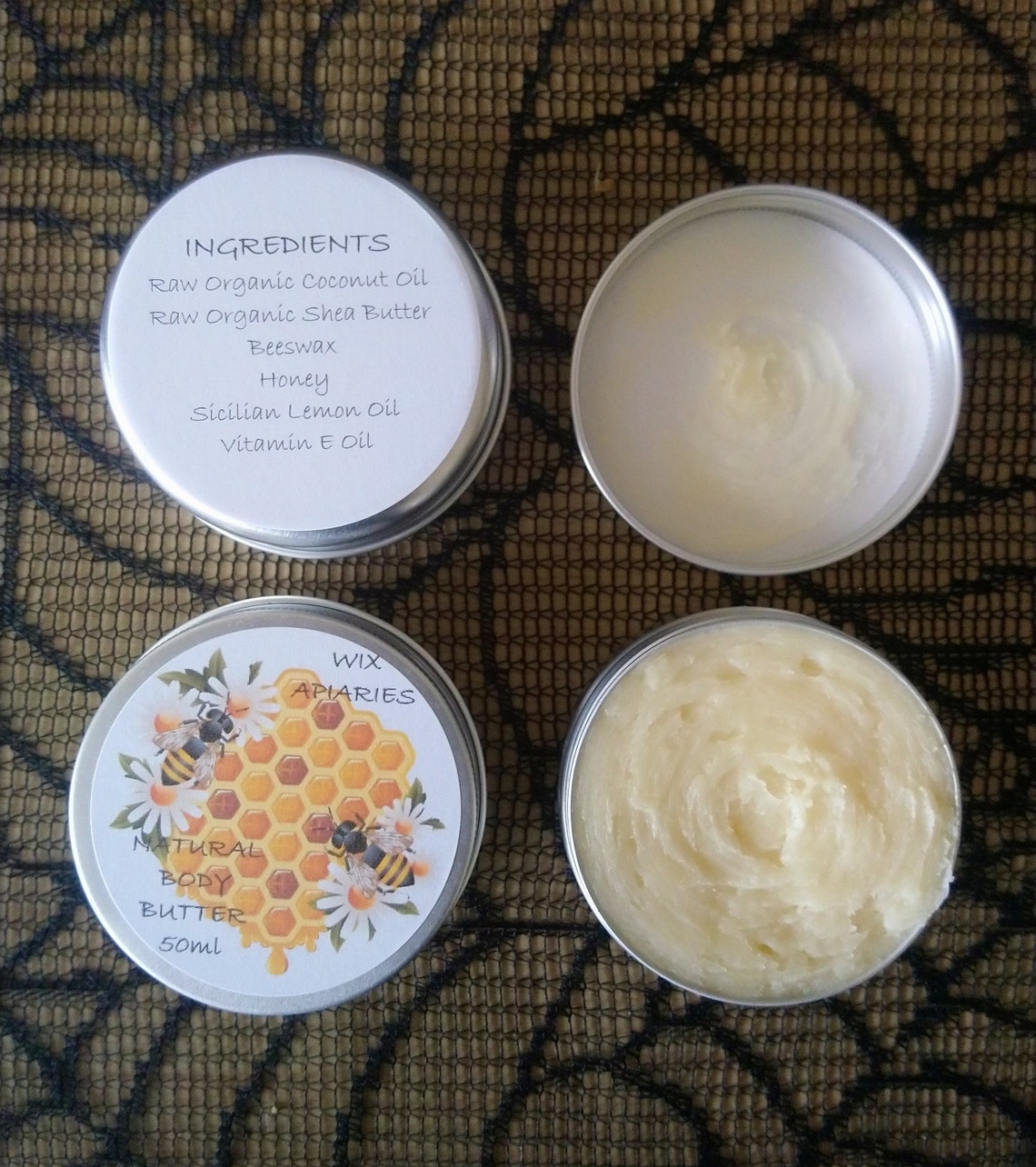 Coconut Oil, Shea Butter, Honey and Beeswax Scented Soft Body Butter