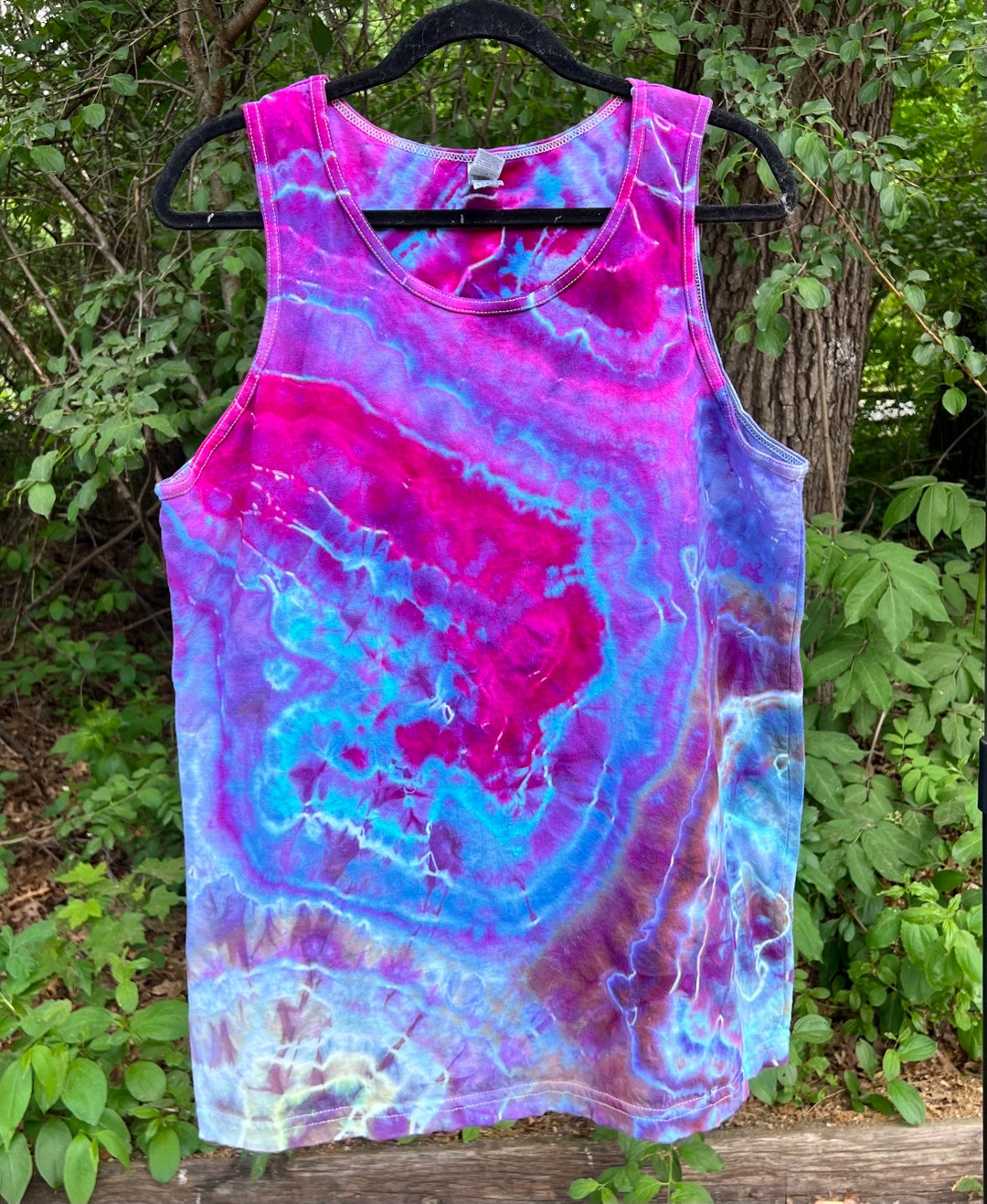 Geode Ice Dye Tank Top Tie Dye Tank Top Handmade Tie Dye Etsy