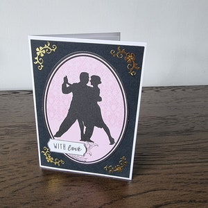 Silhouet 'met liefde' Kaart
