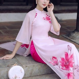 Vietnamese Traditional Ao Dai for Women, Ao Dai for Girls Vietnamese Traditional Ao Dai for Women, Ao Dai for Girls