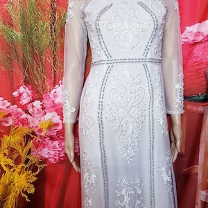 Vietnamese dress Ao Dai tradional dress design high quality wedding