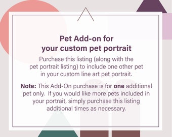 Complemento para retrato de animal de estimação