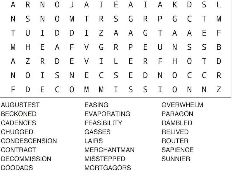 300 Word Search Puzzles With Solutions Instant Digital Download