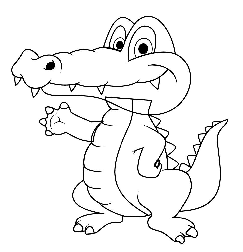 Crocodile Colouring Book 20 Pages of Fun | Etsy