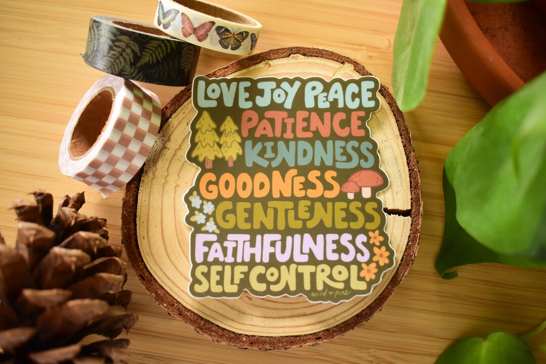 Fruit of the Spirit Sticker | Waterproof Christian Vinyl Decal - Etsy