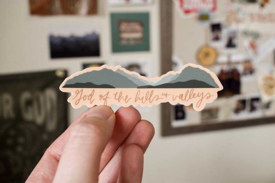 Valley Signs Sticker Hills & Valleys Sticker: Hand-drawn Waterproof Matte Vinyl - Etsy