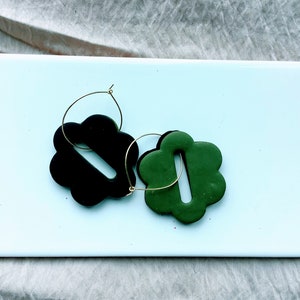 Petals and Trash: Two Tone Reversible Hoop Earrings