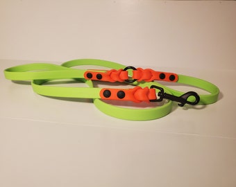 5/8"  Wide | Custom Triple Braid O-ring Biothane Dog Leash | Braided Multi Color Leash | 3-9FT