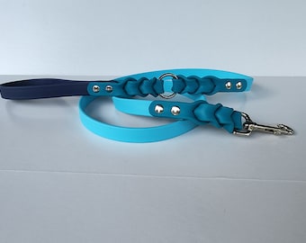 3/4"  Wide | Custom Triple Braid O-ring Biothane Dog Leash | Braided Multi Color Leash | 3-9FT