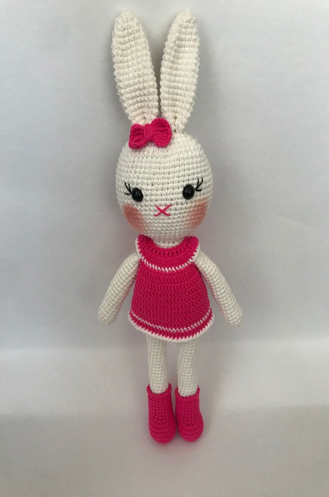 Handmade Amigurumi Bunny Doll Knitted Crochet Gift for | Etsy