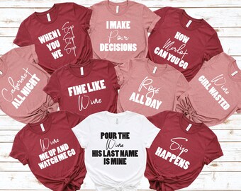 Wine Quote Shirts | Etsy