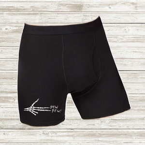 Men Boxer Brief Pew Pew (Front or Back)