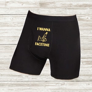 Men Boxer Briefs I Wanna Facetime