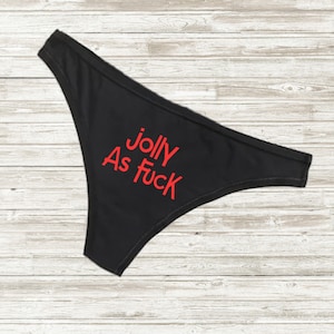 jolly As F@ck Plus Size Ass Thong Panty Sexy Naughty Panty Unique Christmas Anniversary Gift Party Underwear
